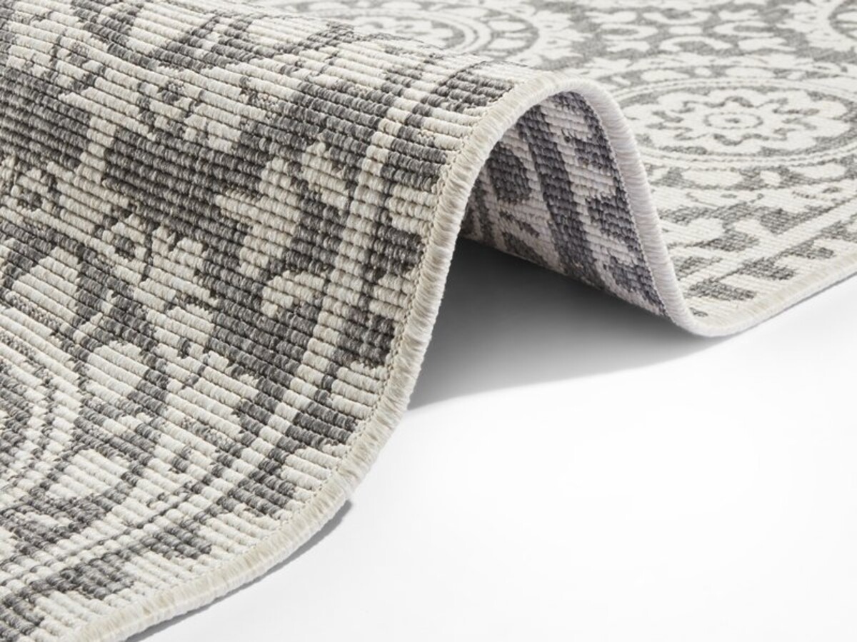 Binnen & Buitenkleed Loper - Jardin Grijs/Crème Binnen & Buitenkleed Loper - Jardin Grijs/Crème