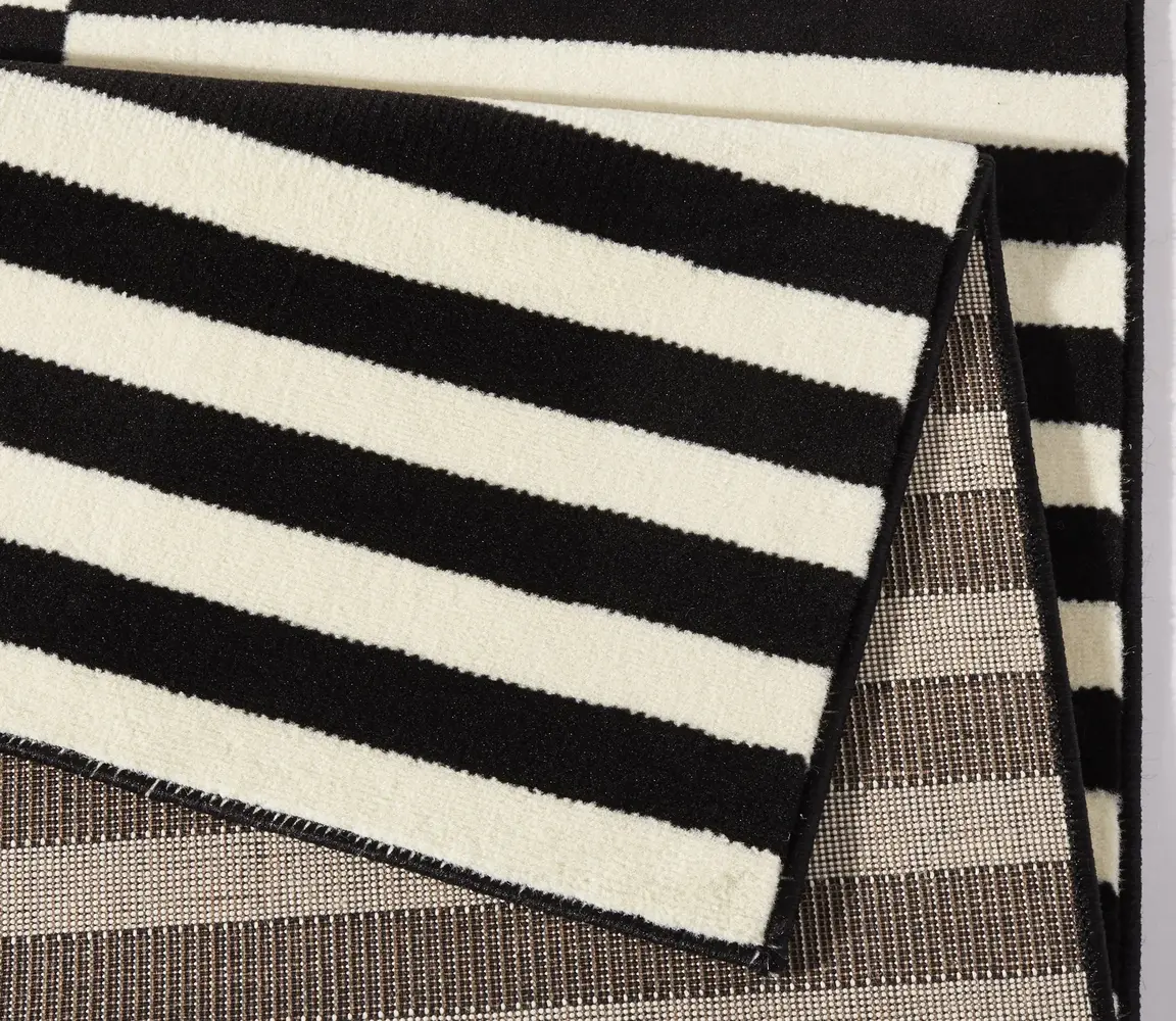 Design vloerkleed - Gloria - Zwart/Crème Design vloerkleed - Gloria - Zwart/Crème