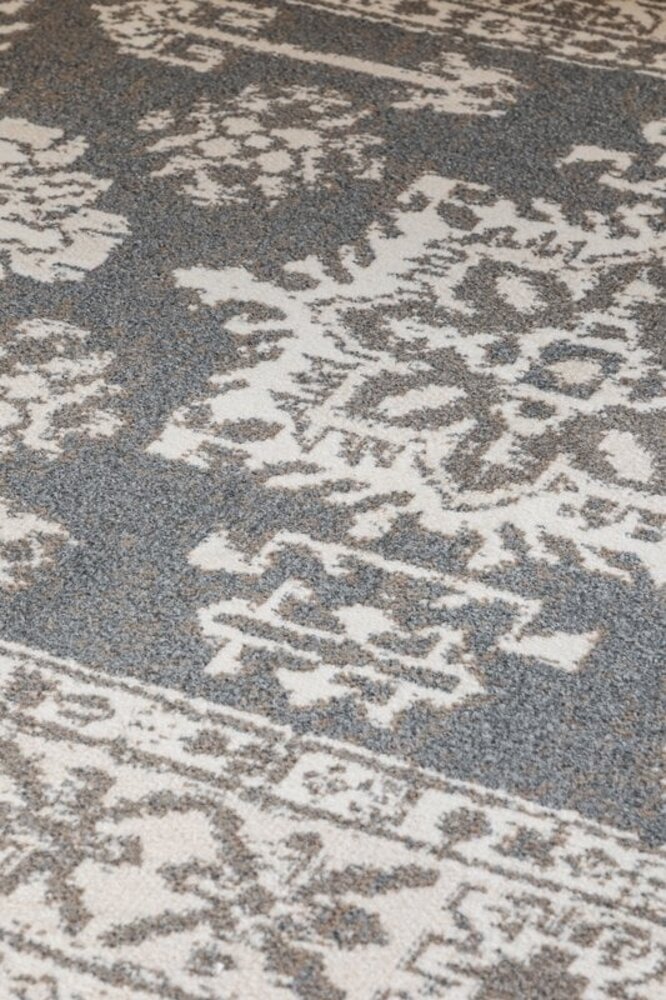 Vintage vloerkleed - Flode Grijs/Bruin Vintage vloerkleed - Flode Grijs/Bruin