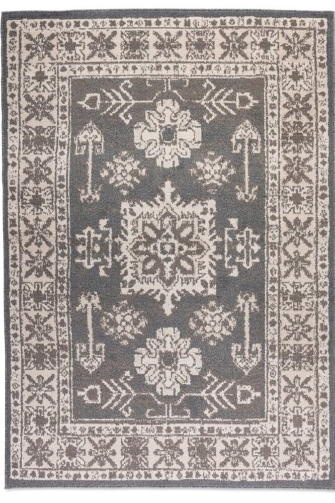 Vintage vloerkleed - Flode Grijs/Bruin Vintage vloerkleed - Flode Grijs/Bruin