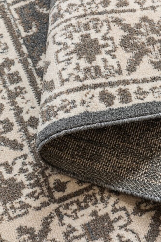 Vintage vloerkleed - Flode Grijs/Bruin Vintage vloerkleed - Flode Grijs/Bruin