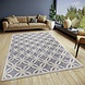 Modern vloerkleed - Cirkel Grijs/Crème Modern vloerkleed - Cirkel Grijs/Crème