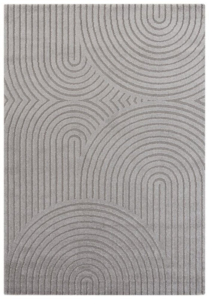 Elle Decoration - Modern Design vloerkleed - Zacht Laagpolig - 3D Effect -Grijs Elle Decoration - Modern Design vloerkleed - Zacht Laagpolig - 3D Effect -Grijs