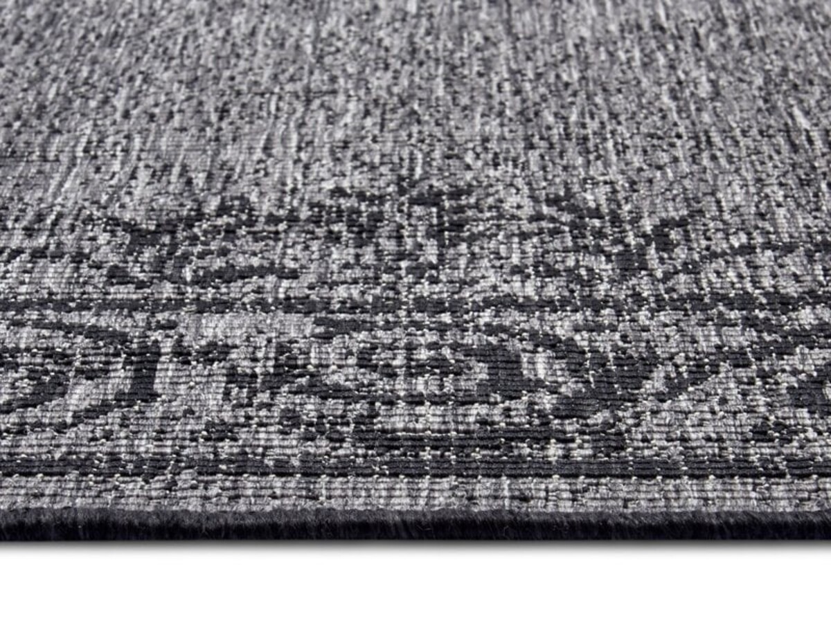 Vintage Binnen & Buitenkleed Omkeerbaar - Cebu Grijs/Antraciet