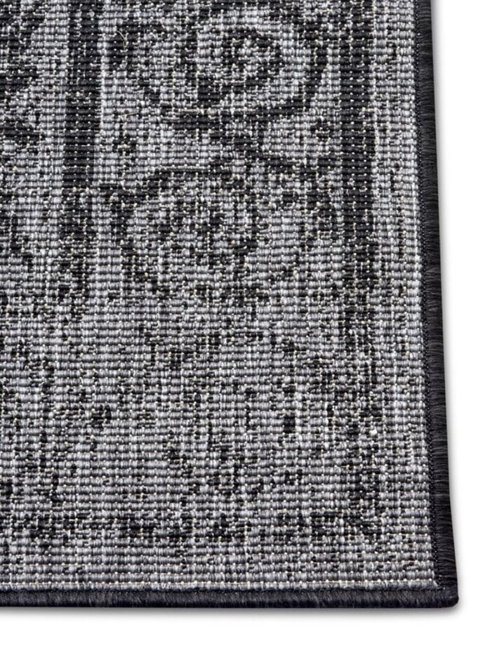 Vintage Binnen & Buitenkleed Omkeerbaar - Cebu Grijs/Antraciet