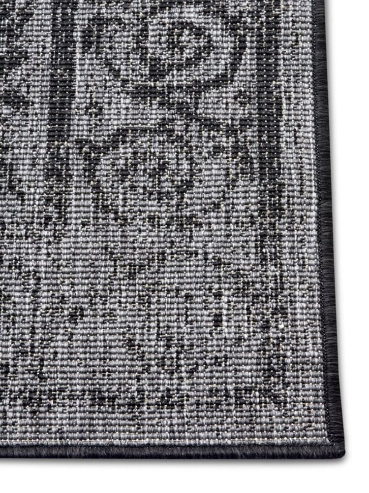 Vintage Binnen & Buitenkleed Omkeerbaar - Cebu Grijs/Antraciet