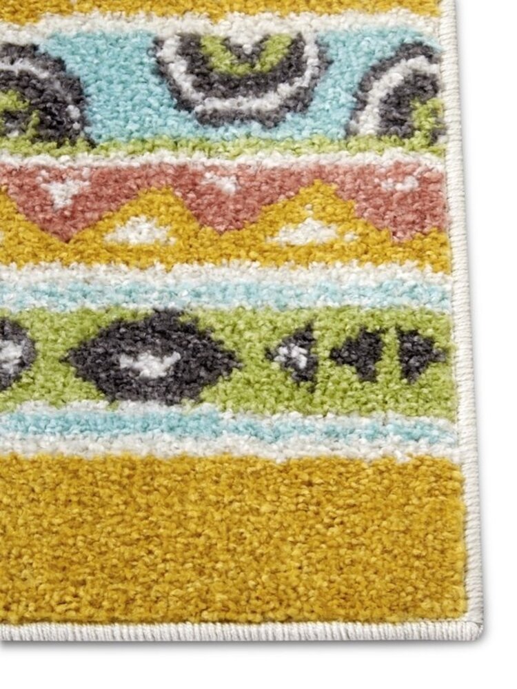 Kindervloerkleed - Adventures Panda Geel/Multicolor Kindervloerkleed - Adventures Panda Geel/Multicolor