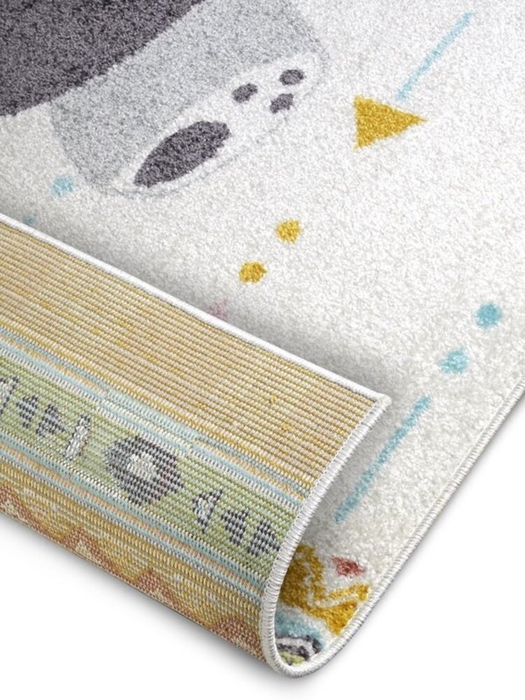 Kindervloerkleed - Adventures Panda Geel/Multicolor Kindervloerkleed - Adventures Panda Geel/Multicolor