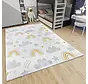 Kindervloerkleed - Adventures Regenboog En Wolken Crème/Multicolor