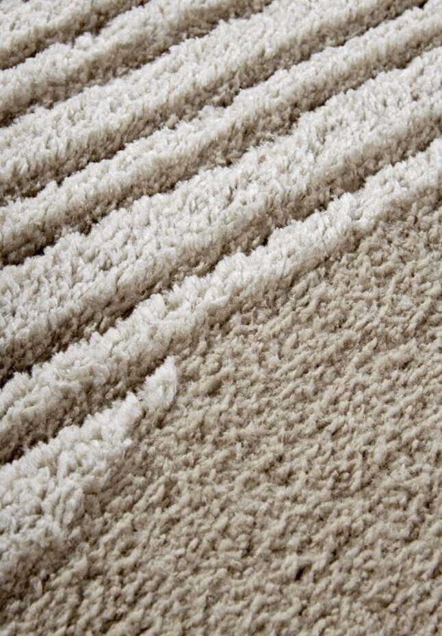 Elle Decoration - Gallery - Hoogpolig vloerkleed - Bartoux - Beige
