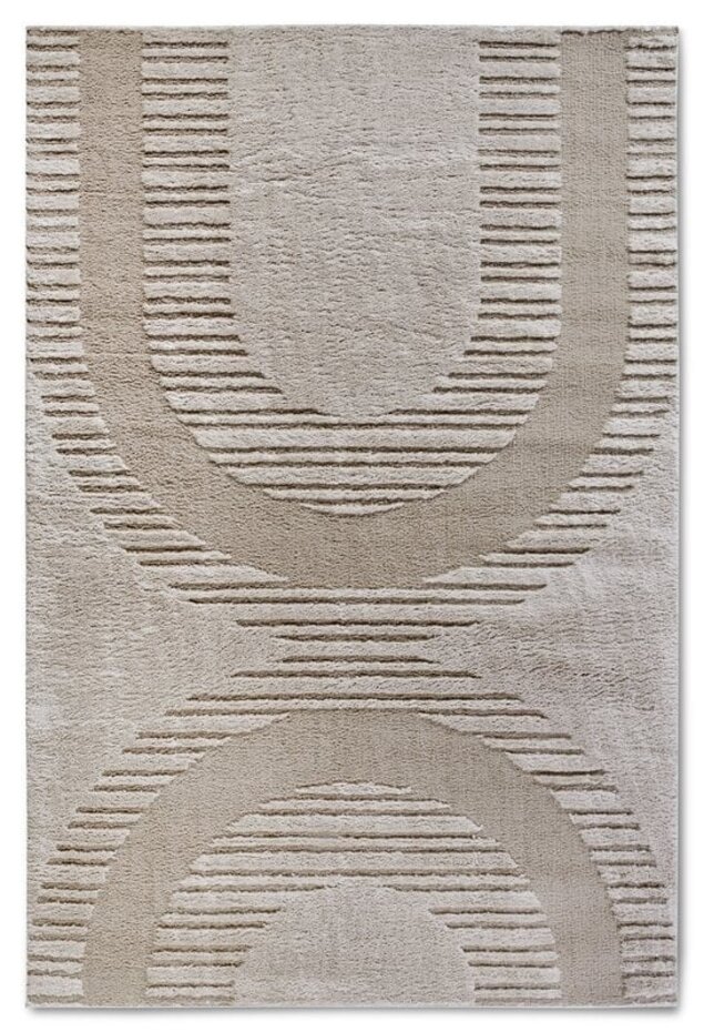 Elle Decoration - Gallery - Hoogpolig vloerkleed - Bartoux - Beige