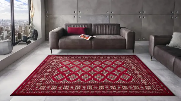 Klassiek vloerkleed - Laagpolig - Buchara - Rood