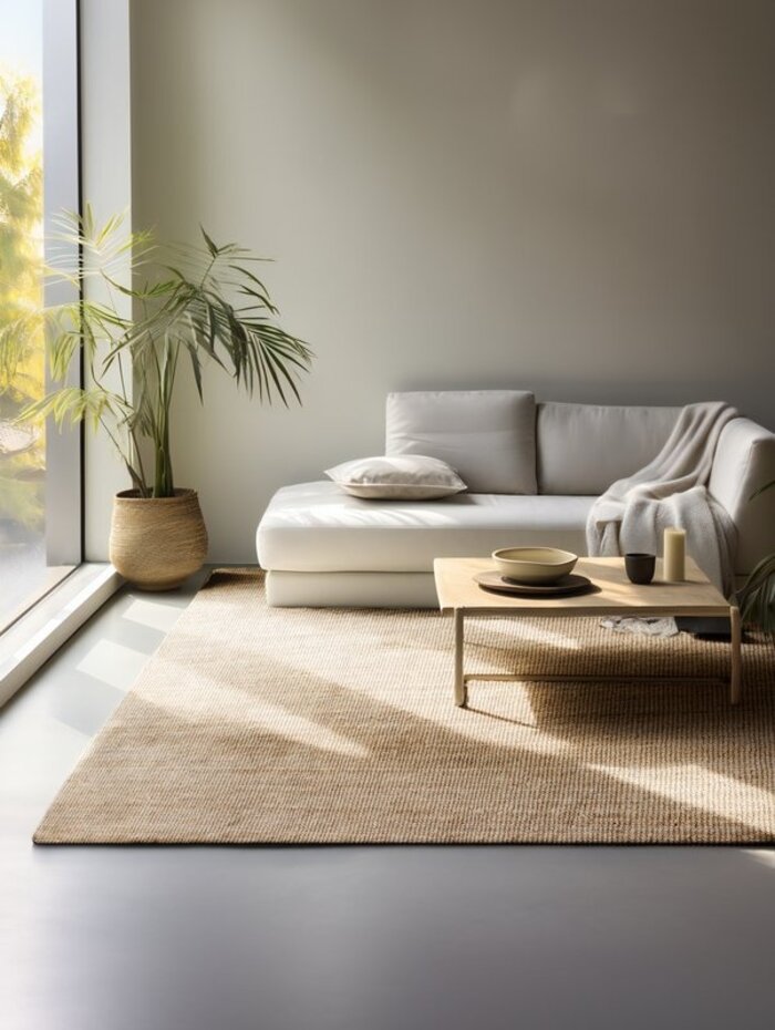 Handgeweven Jute vloerkleed - Bouclé Jaipur Naturel Handgeweven Jute vloerkleed - Bouclé Jaipur Naturel