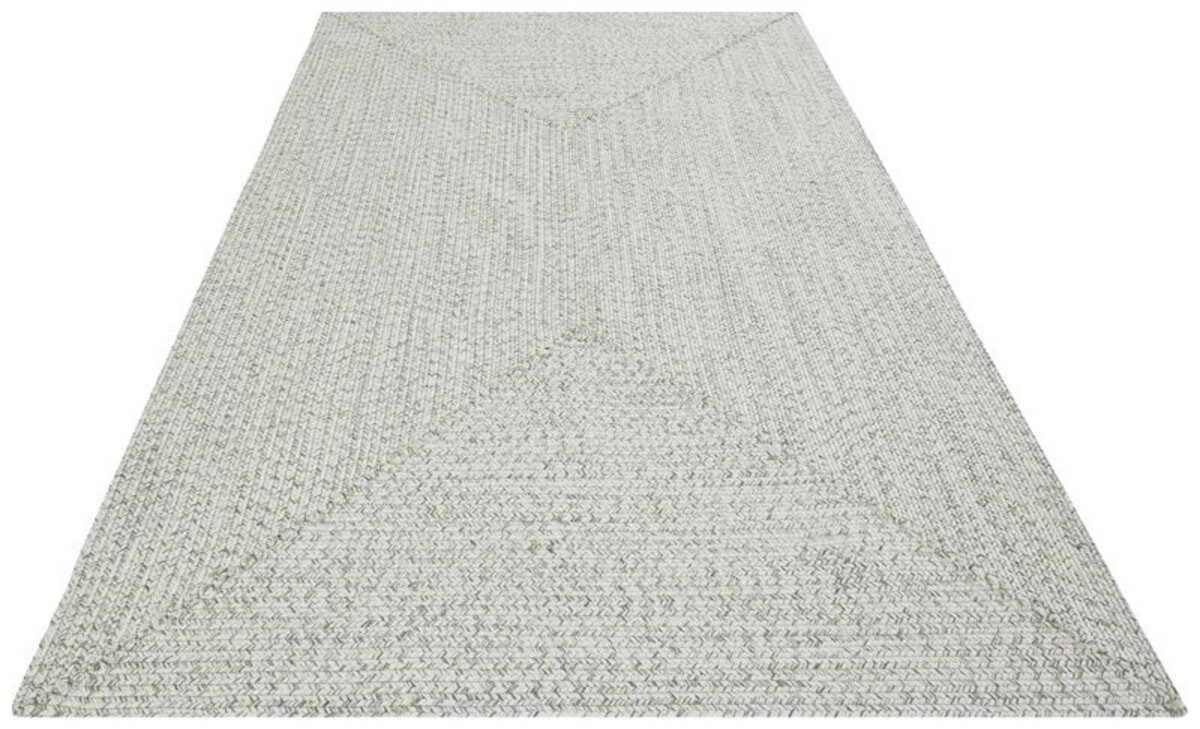 Binnen- En Buitenkleed - Trenzado Wit/Grijs Binnen- En Buitenkleed - Trenzado Wit/Grijs