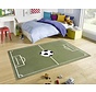 Kindervloerkleed - Voetbalveld Groen