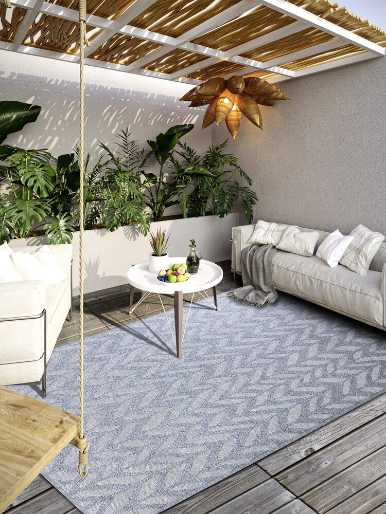 Binnen- en buitenkleed - Georgette Grijs