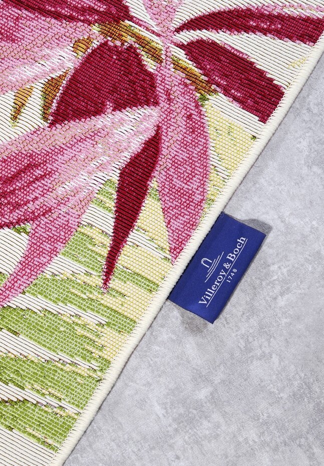 Gebloemd binnen- en buitenkleed - Victor Kleurrijk/Crème Gebloemd binnen- en buitenkleed - Victor Kleurrijk/Crème