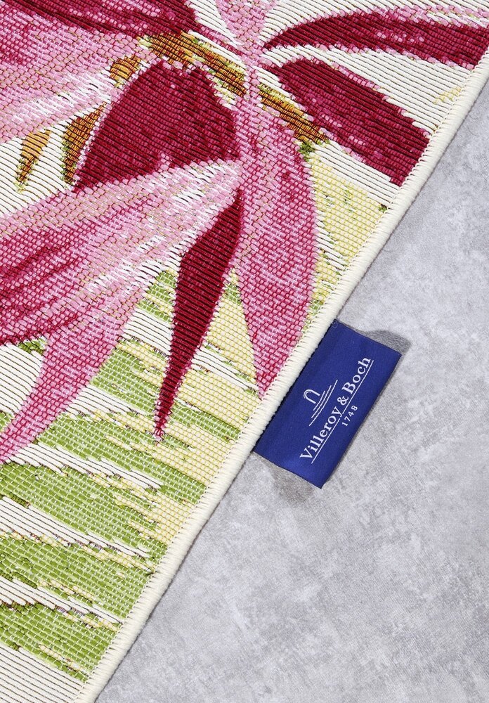 Gebloemd binnen- en buitenkleed - Victor Kleurrijk/Crème Gebloemd binnen- en buitenkleed - Victor Kleurrijk/Crème