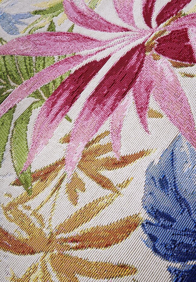 Gebloemd binnen- en buitenkleed - Victor Kleurrijk/Crème Gebloemd binnen- en buitenkleed - Victor Kleurrijk/Crème