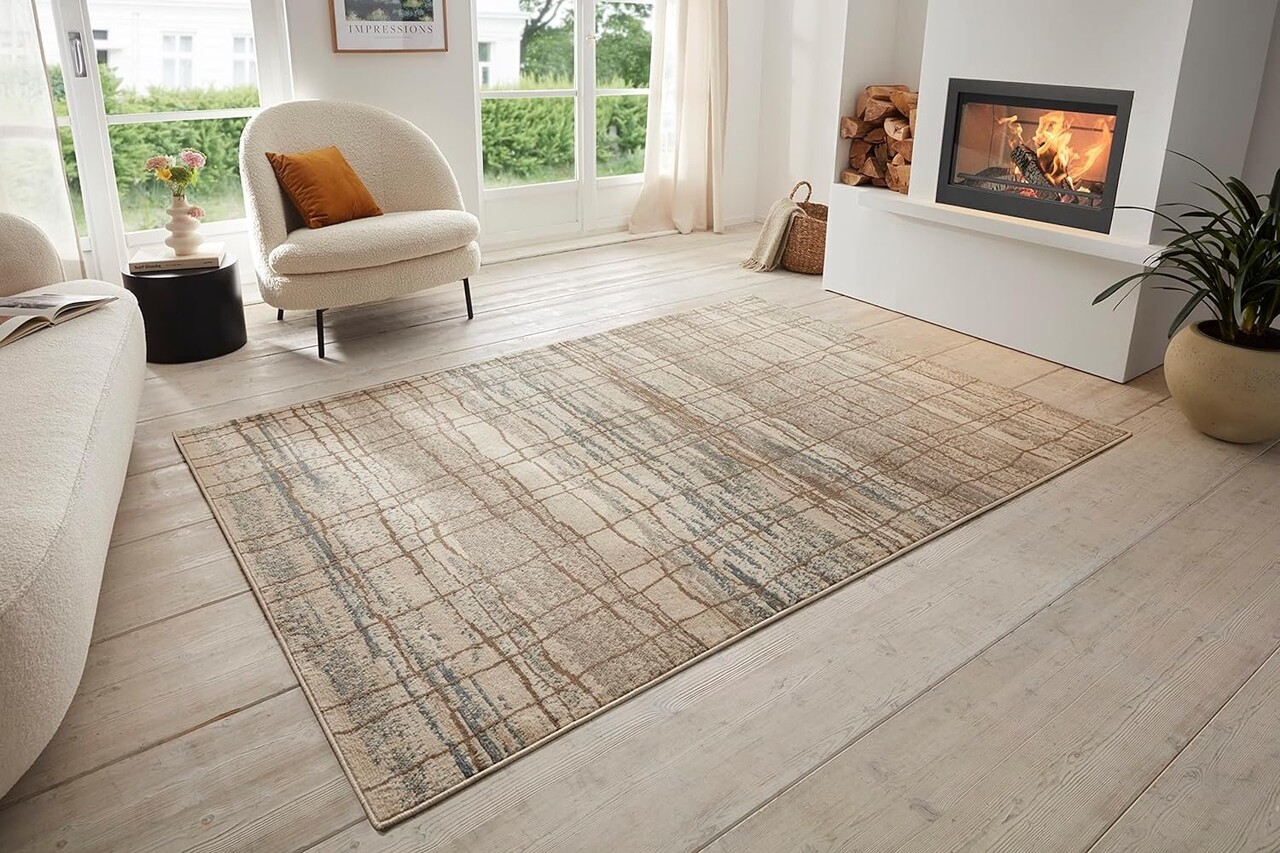 Kelim Patchwork Tapijt Woonkamer Blauw 80 X 195 cm, Modern Laagpolig