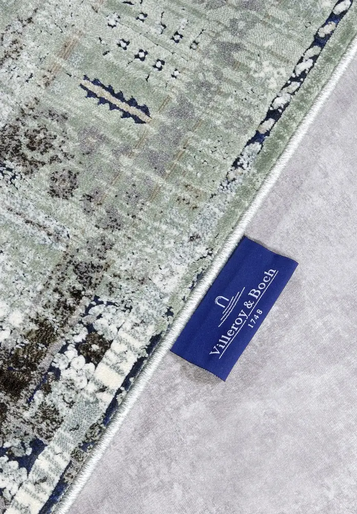 Villeroy & Boch - Laagpolig Vintage vloerkleed - Agnes - Groen / Multi Villeroy & Boch - Laagpolig Vintage vloerkleed - Agnes - Groen / Multi