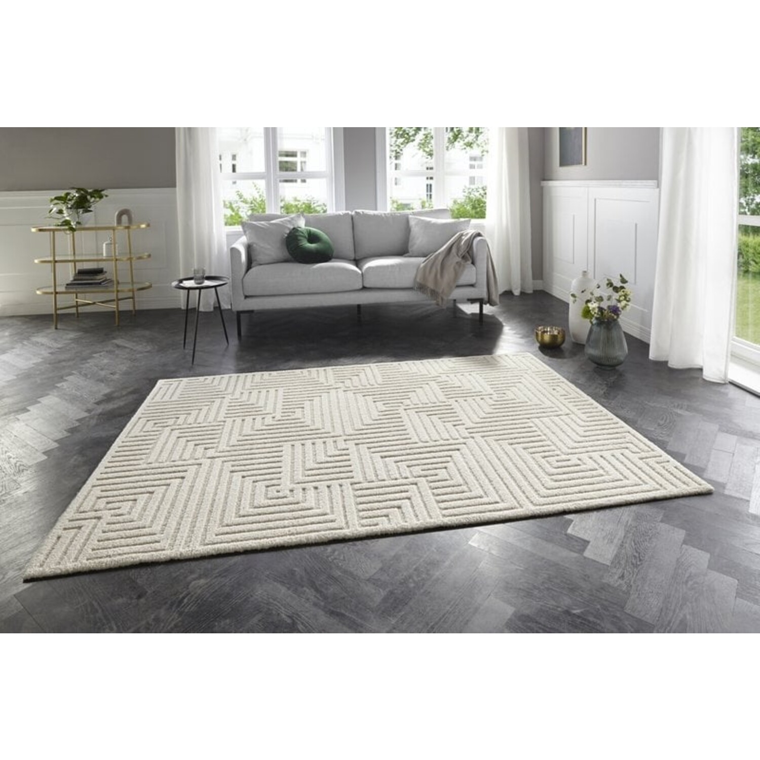 Paco Home Designervloerkleed Modern Laagpolig Woonka Bont Trendy Gemeleerd Multicolour 160x230 Cm 767292553
