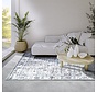 Elle Decoration - Imagination - Laagpolig Vintage vloerkleed - Saveh - Crème / Blauw