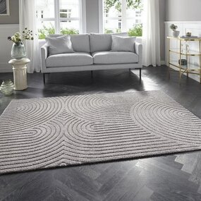 Elle Decoration Elle Decoration - Modern Design vloerkleed - Zacht Laagpolig - 3D Effect -Grijs
