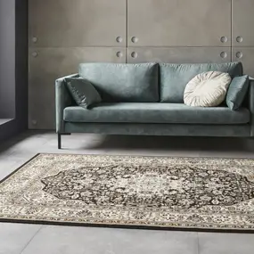 Klassiek vloerkleed - Laagpolig - Isfahan - Crème / Bruin
