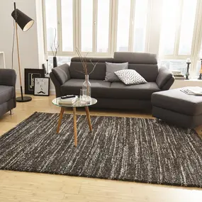 Hoogpolig vloerkleed - Nomadic Chic Donkergrijs Hoogpolig vloerkleed - Nomadic Chic Donkergrijs