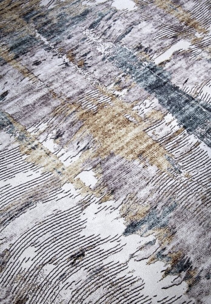 Elle Decoration - Imagination - Laagpolig vloerkleed - Malard - Saphire Goud Elle Decoration - Imagination - Laagpolig vloerkleed - Malard - Saphire Goud