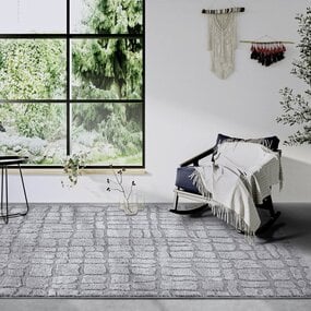Elle Decoration Modern vloerkleed - Gallery Artistique Grijs