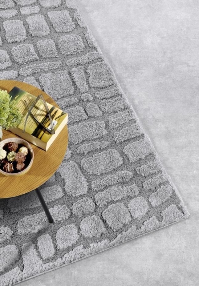 Elle Decoration - Gallery - Hoogpolig vloerkleed - Artistique - Lichtgrijs Elle Decoration - Gallery - Hoogpolig vloerkleed - Artistique - Lichtgrijs