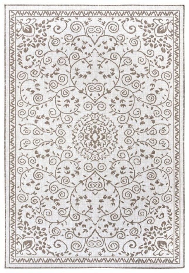 Binnen & Buitenkleed Omkeerbaar - Leyte Beige/Crème
