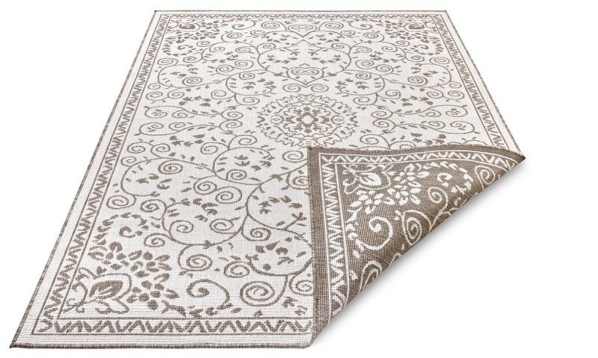 Binnen & Buitenkleed Omkeerbaar - Leyte Beige/Crème
