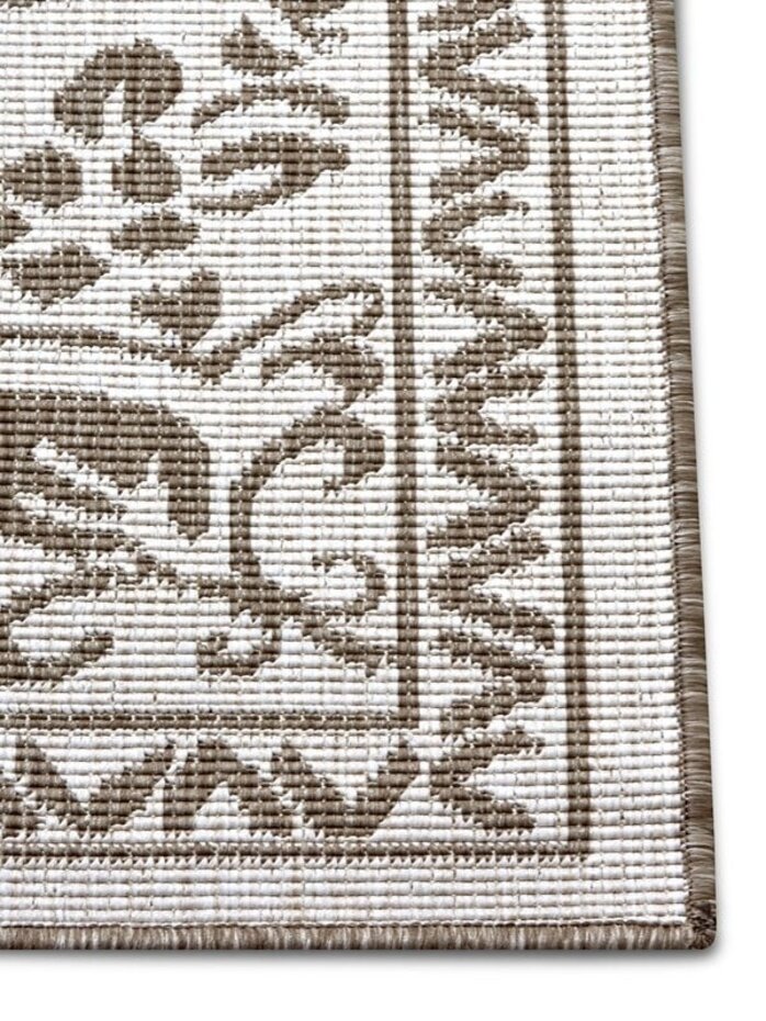 Binnen & Buitenkleed Omkeerbaar - Leyte Beige/Crème