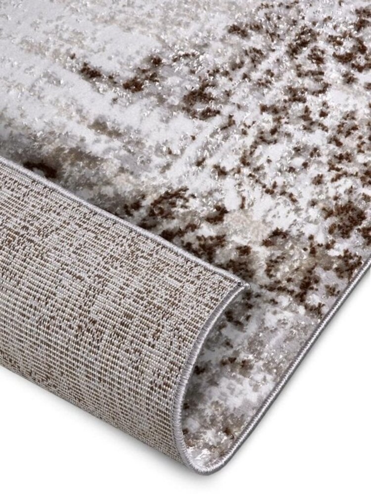 Vintage vloerkleed - Shine Crème/Bruin Vintage vloerkleed - Shine Crème/Bruin