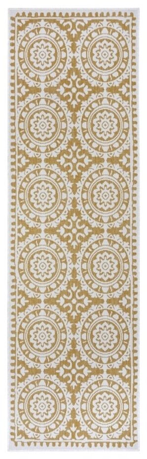 Binnen & Buitenkleed Loper - Jardin Geel/Crème Binnen & Buitenkleed Loper - Jardin Geel/Crème