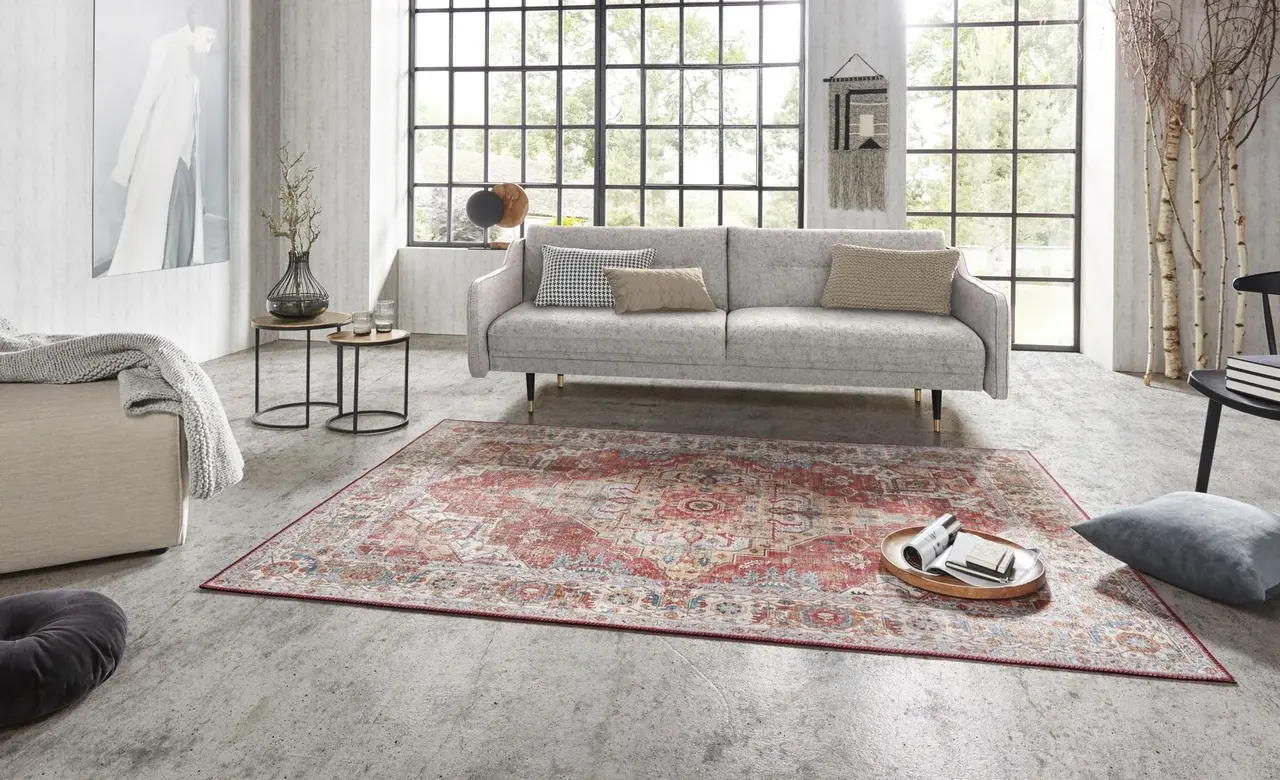 Vintage vloerkleed - Oriental Sylla Rood Vintage vloerkleed - Oriental Sylla Rood