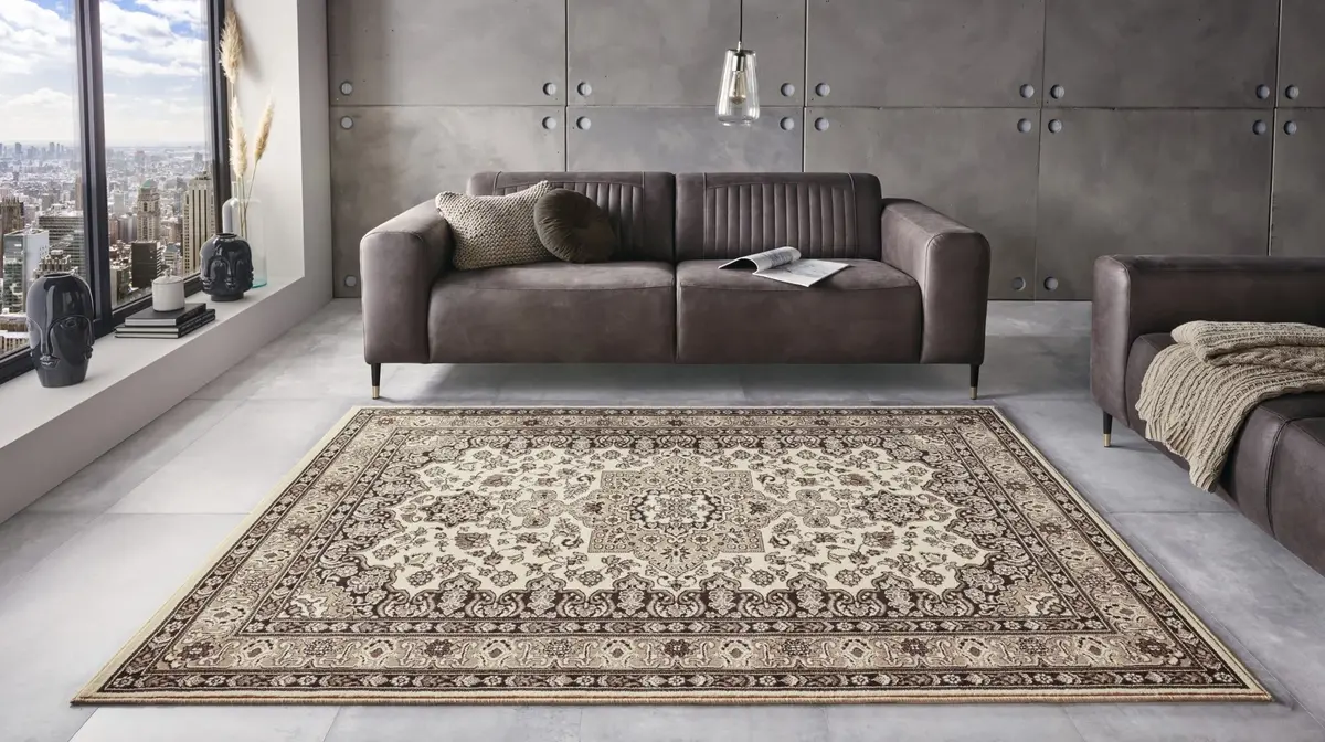 Klassiek vloerkleed - Parun Beige Klassiek vloerkleed - Parun Beige