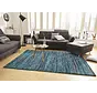 Hoogpolig vloerkleed - Nomadic Chic Blauw/Multi