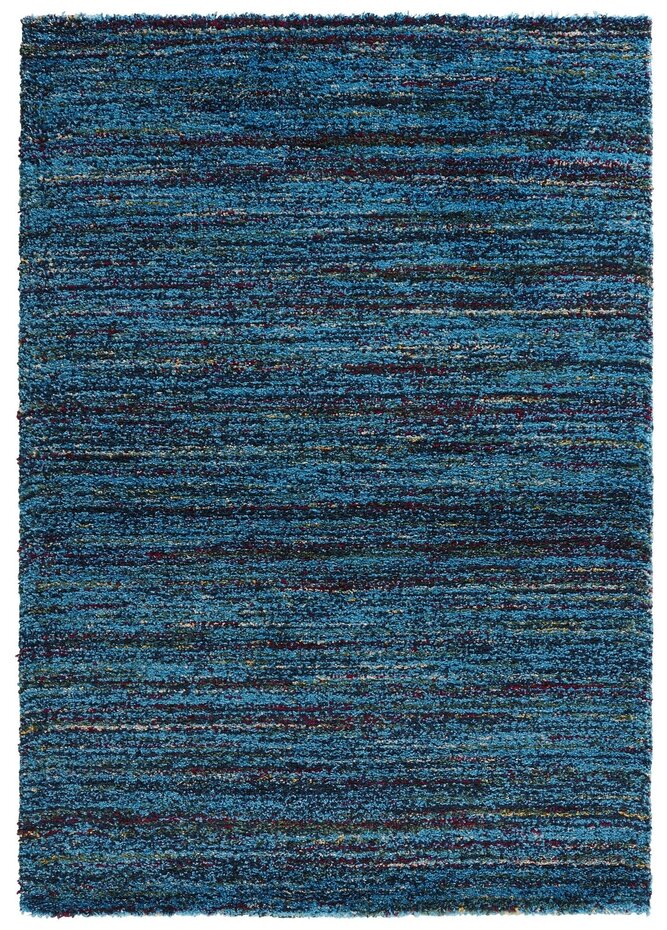 Hoogpolig vloerkleed - Nomadic Chic Blauw/Multi