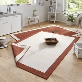 Binnen & Buiten Omkeerbaar vloerkleed - Panama Terra/Crème