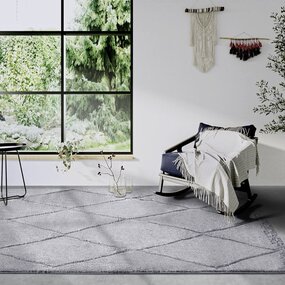 Elle Decoration Scandinavisch vloerkleed - Gallery Perrotin Grijs