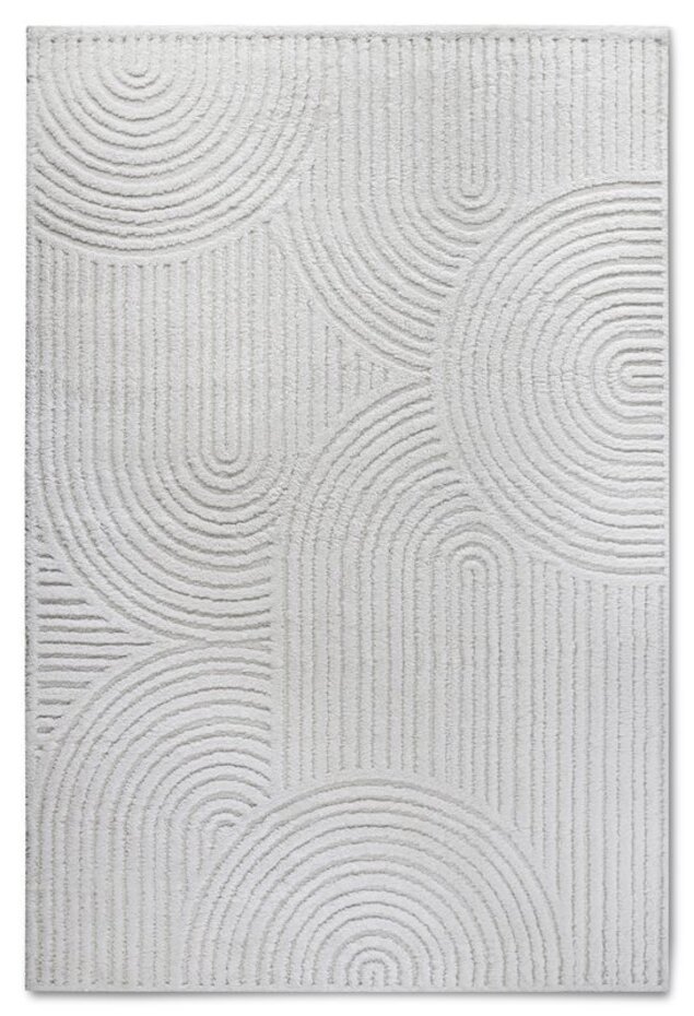 Elle Decoration - Gallery - Hoogpolig vloerkleed - Chappe - Crème Wit