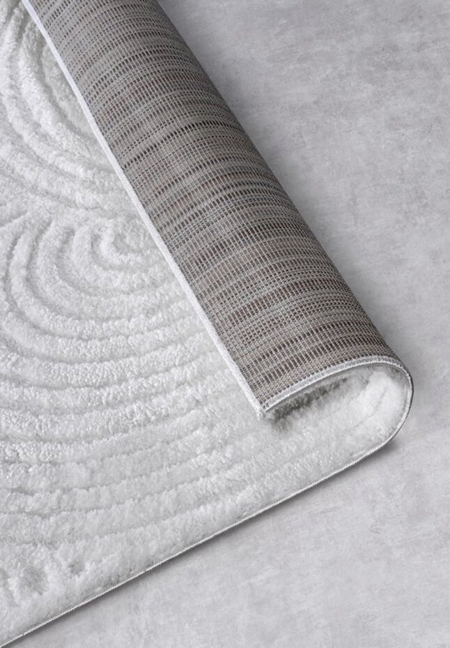 Elle Decoration - Gallery - Hoogpolig vloerkleed - Chappe - Crème Wit