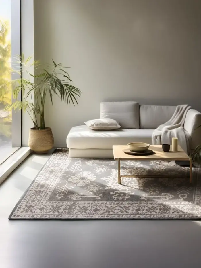 Vintage vloerkleed - Flode Grijs/Bruin Vintage vloerkleed - Flode Grijs/Bruin