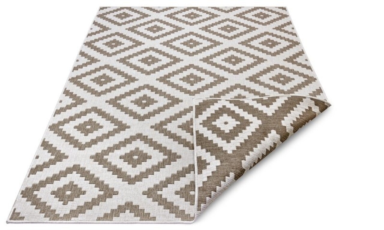 Binnen & Buiten Omkeerbaar vloerkleed - Malta Beige/Crème Binnen & Buiten Omkeerbaar vloerkleed - Malta Beige/Crème