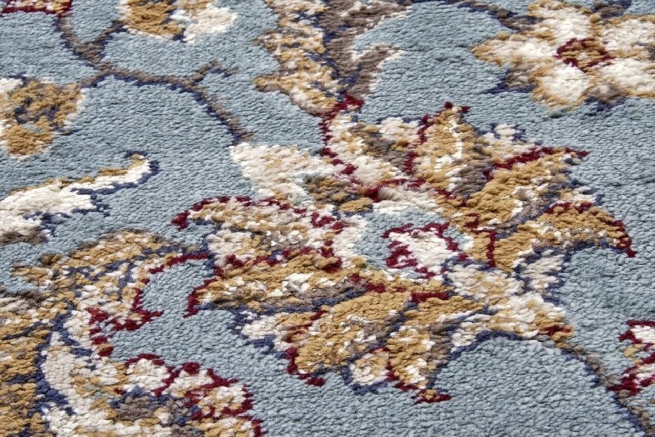 Klassiek vloerkleed - Reni Turquoise/Crème