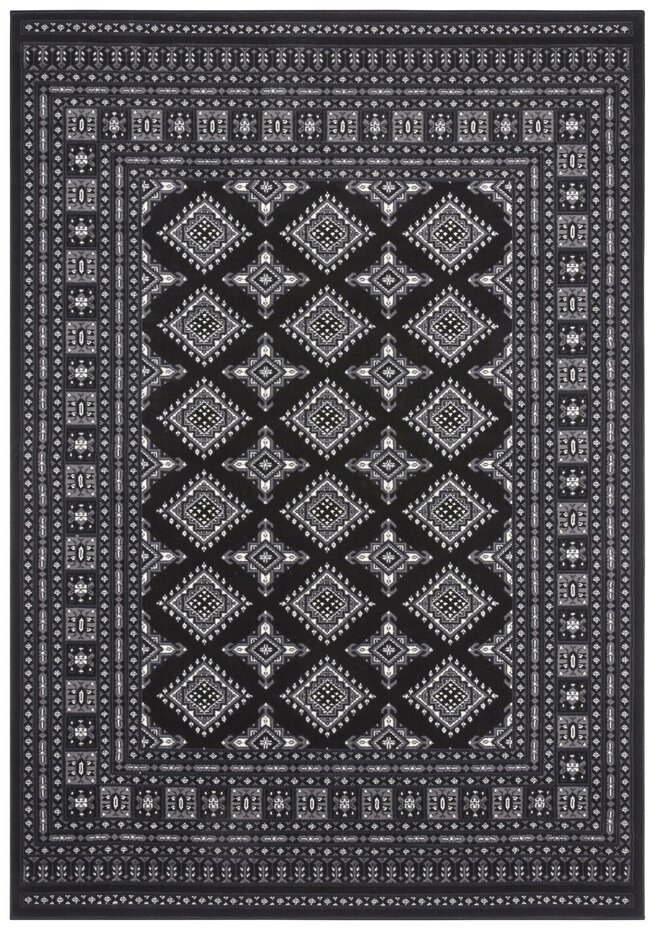 Klassiek vloerkleed - Laagpolig - Buchara - Zwart